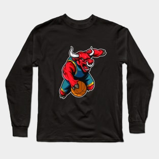 Bull Basketball Long Sleeve T-Shirt